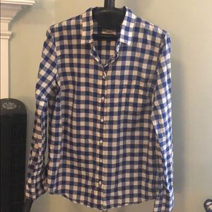 J crew gingham shirt